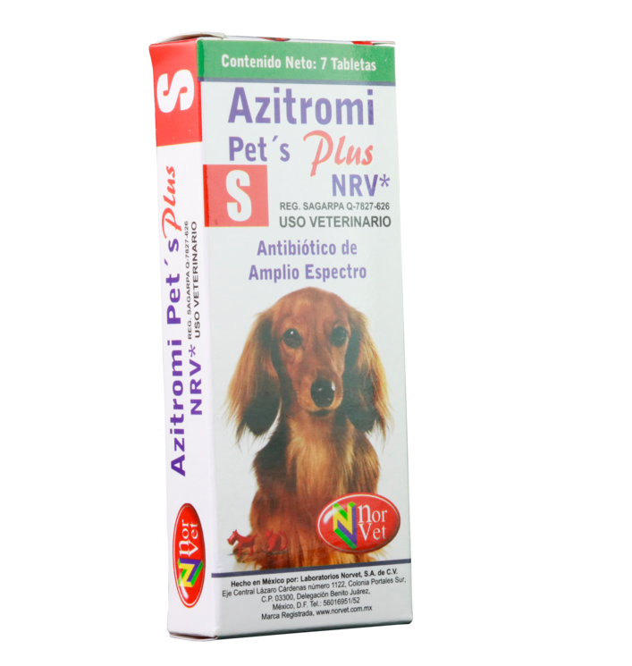 Azitromi-Pets Plus S 7 tabletas DESCONTINUADO